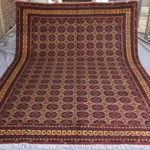 Large Afghan rug, 8x11 Ft, SPECIAL SALE, Top Quality Soft Pile 100 % Wool Handmade Rug, Natural veg dyes, Oriental Area Rug, Vintage Carpet image 1