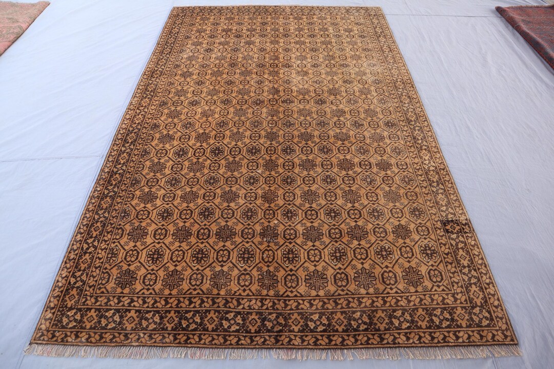 Fatimid Rug 5x8 Ft Afghan Antique Rug, Turkmen Tribal Rug, Collectors Piece Rug ...