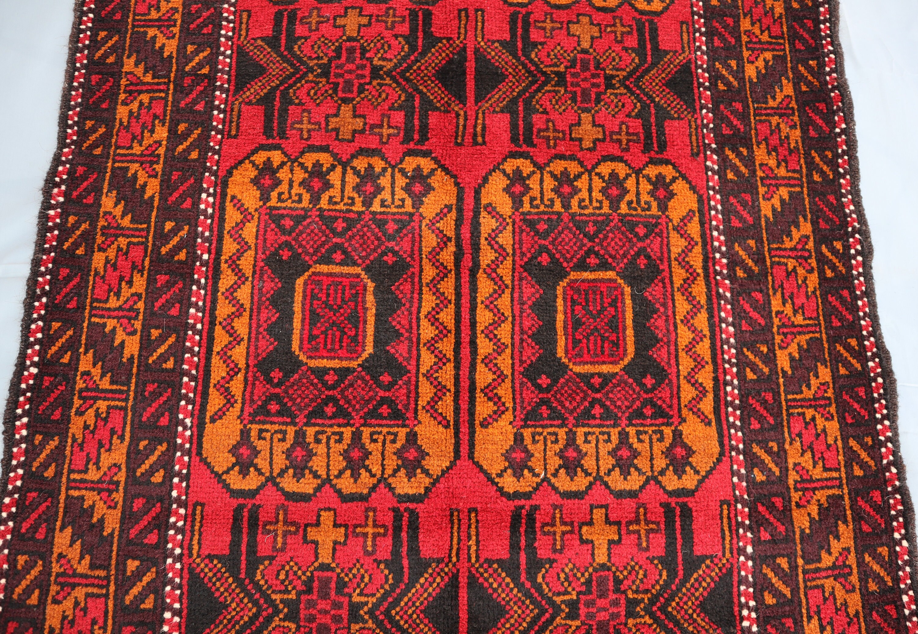 トルクメン ラグ トライバルラグ トルクメン ヴィンテージラグ 手織り