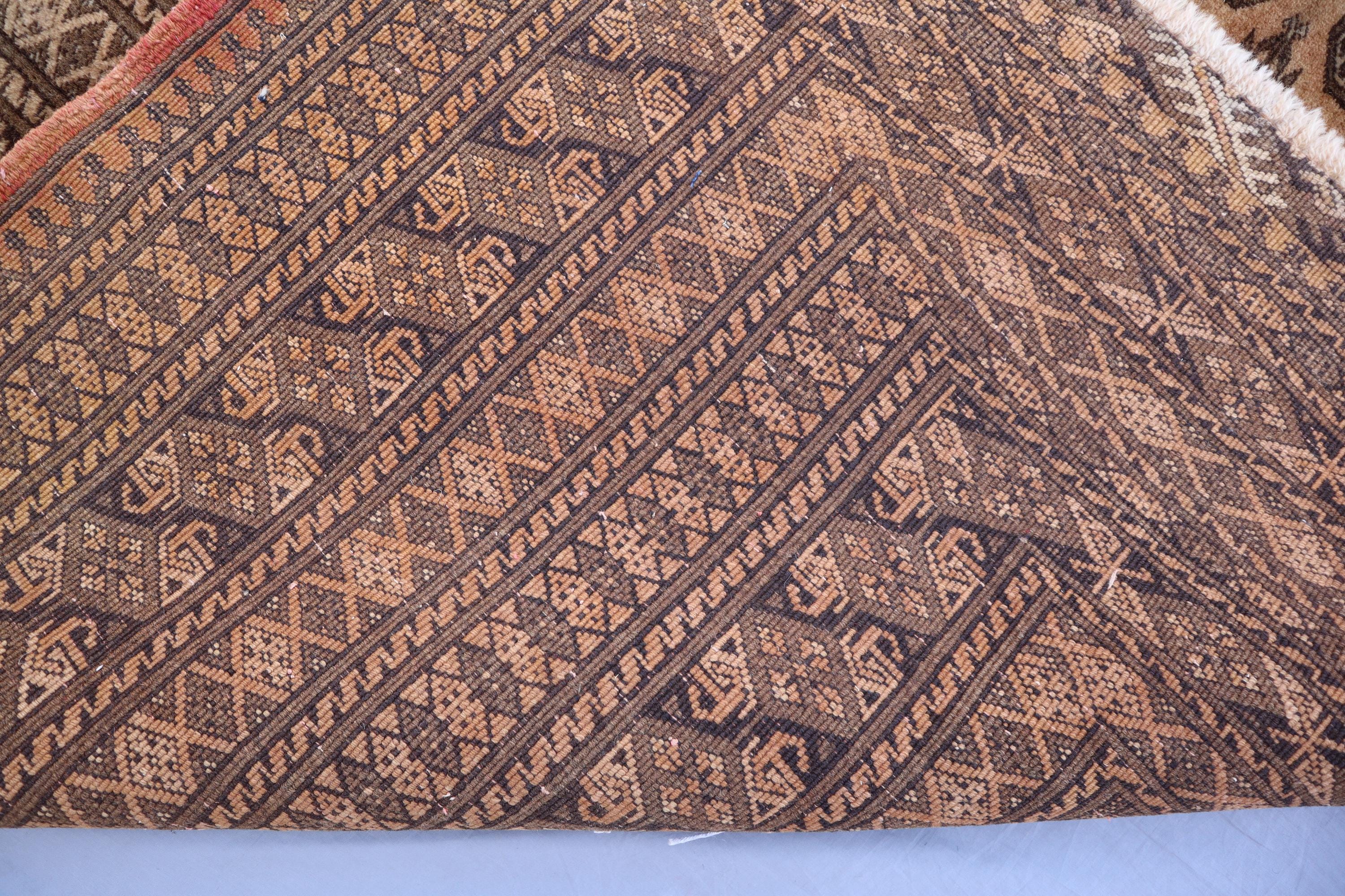 6'4x9'8フィートのヴィンテージラグ、アフガニスタンブハラ