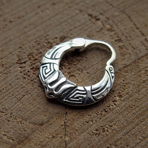 Ukrainian trident sterling silver earring Glory to Nation Handcrafted in Ukraine cossack earring