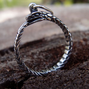 Snake Ouroboros Sterling silver pendant Jormungandr