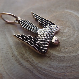 Falcon Trident Tryzub Bronze Ukrainian Emblem pendant necklace