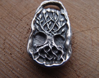 Ciondolo Norreno Yggdrasil Con Lupo E Corvo In Argento 925 - Fatto A Mano (Magic Cat UK)