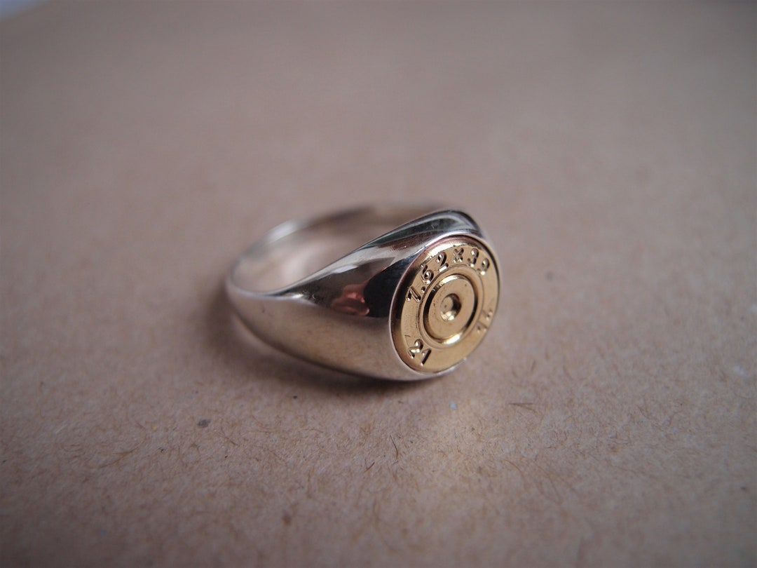 Sterling Silver Bullet Ring 7.62 AK47 Kalashnikov Shell Etsy