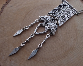 Wolves necklace in old world Fenrir Viking Nordic Celtic style
