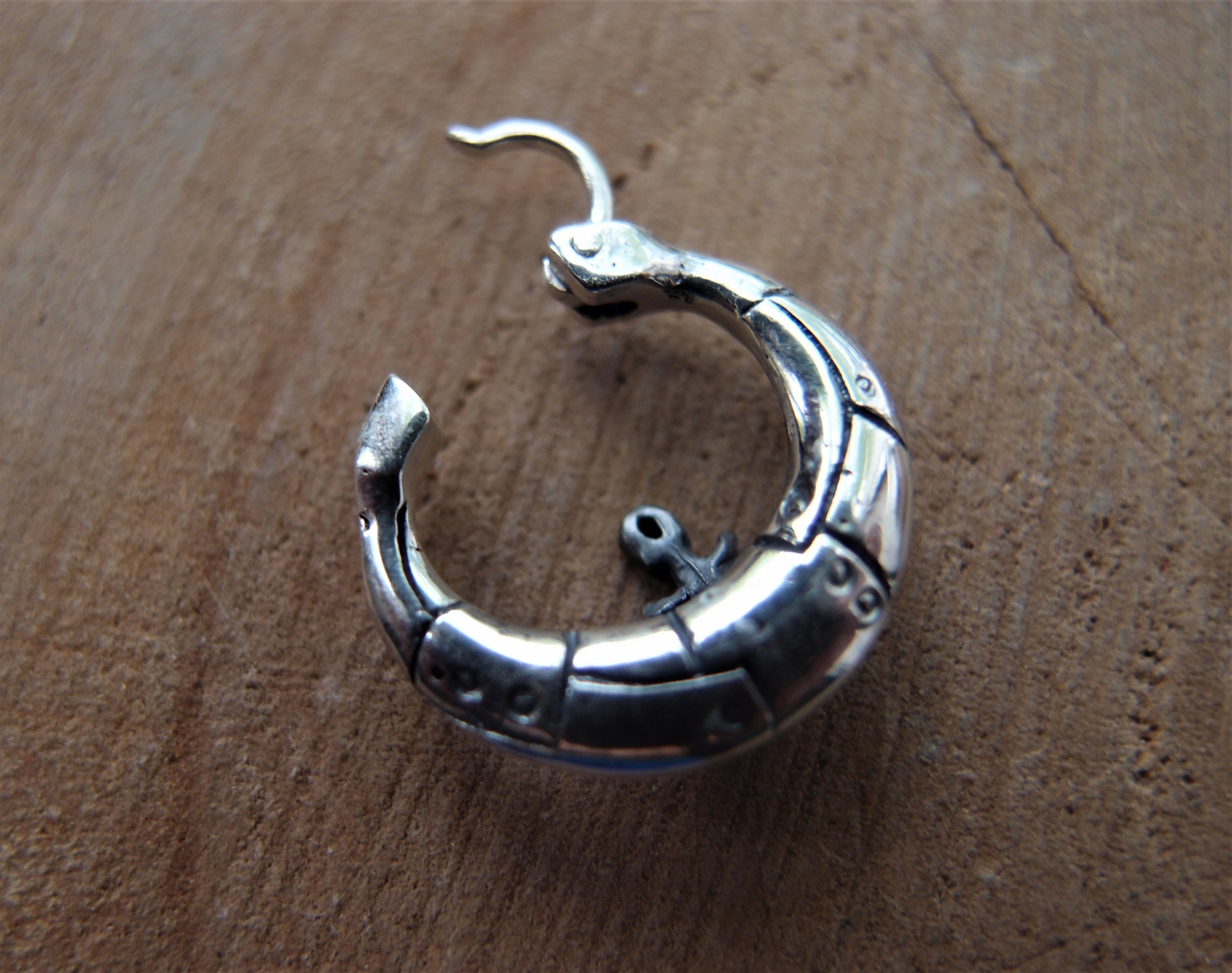 Orecchini Da Uomo Con Ancora, Orecchini A Cerchio In Argento Sterling - Foto 10
