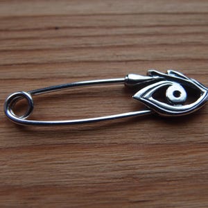 Sterling Silber Auge Stift Amulett gegen den bösen Blick, Auge des Horus, Charme Pin