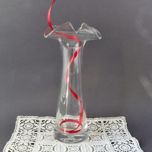 クリスタルガラス フレア型花瓶 Romance フレア花瓶 - Etsy 日本
