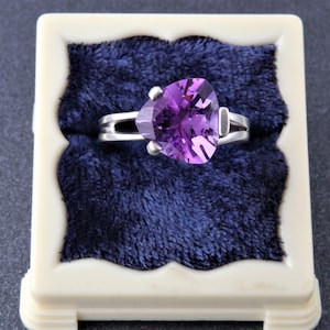 Sterling Silber Amethyst Ring, Vintage silber Ring