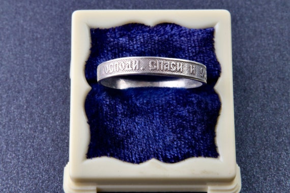 Sterling silver ring with the inscription "save a… - image 1