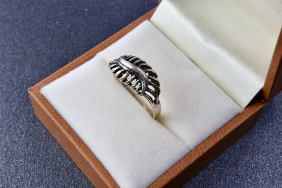 Braided sterling silver ring, Waves silver ring, … - image 6