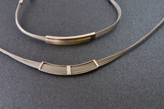 Sterling silver necklace and bracelet in art deco… - image 7