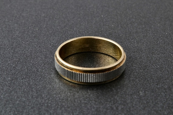 Sterling silver ring double solid stripe, Minimal… - image 1