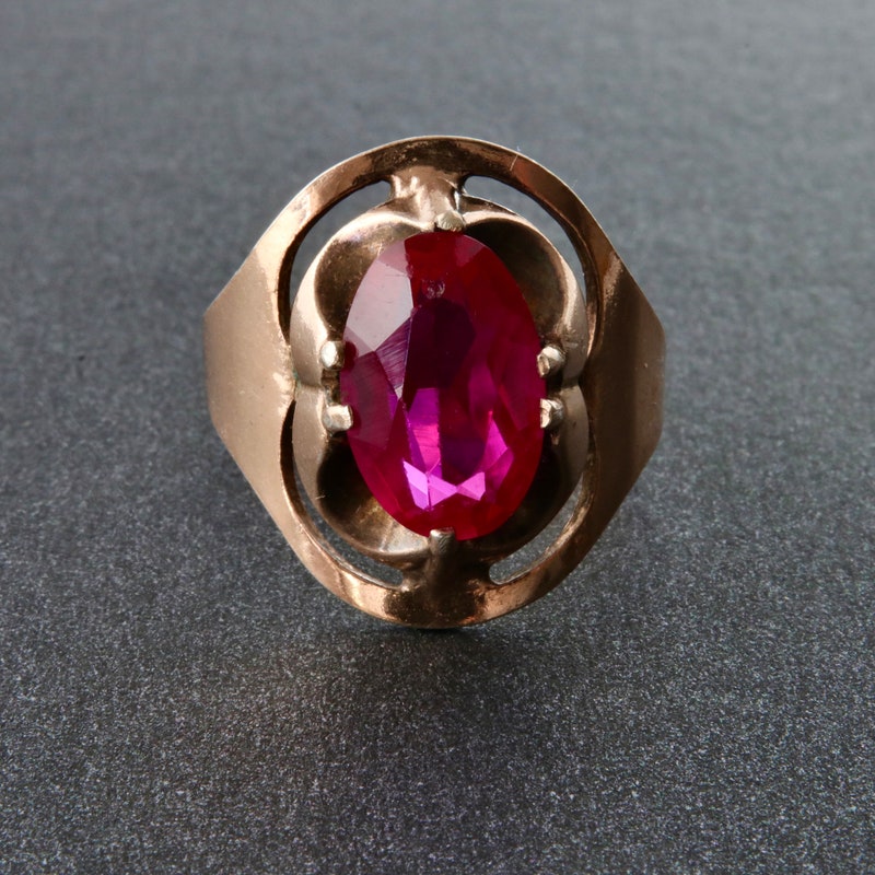 Red Ruby Ring - Etsy