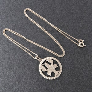 Cancer zodiac sign silver pendant, Sterling silver necklace horoscope sign, Cancer birthday gift, Astrological silver jewelry