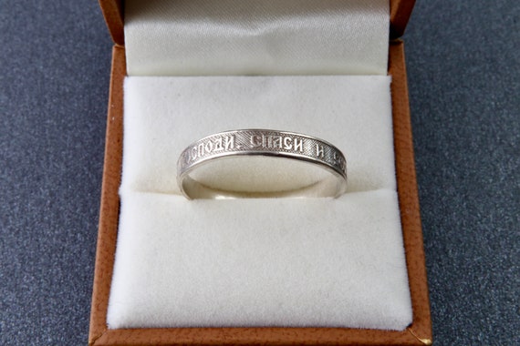 Sterling silver ring with the inscription "save a… - image 6