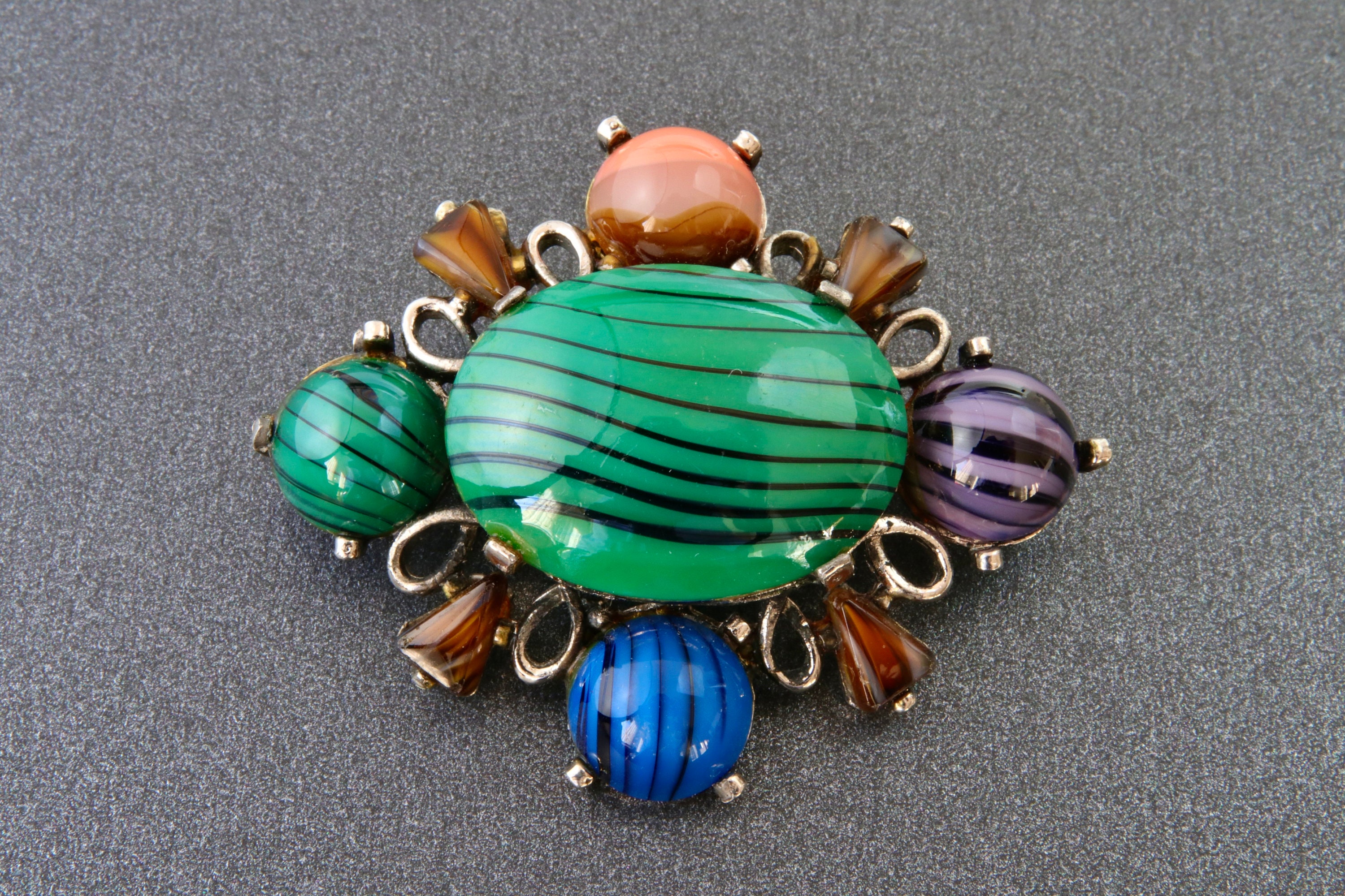 アクセサリー MASU \"BIJOUX BROOCH\" - GREEN NAPIKO】お花・木の葉🌸キラキラ♡星パーツ☆ビーズ