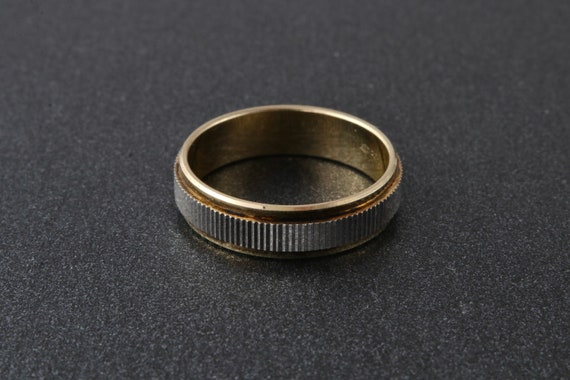 Sterling silver ring double solid stripe, Minimal… - image 6