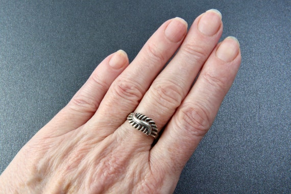 Braided sterling silver ring, Waves silver ring, … - image 9