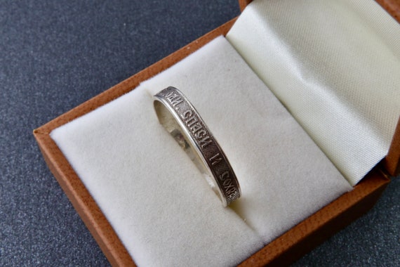 Sterling silver ring with the inscription "save a… - image 7