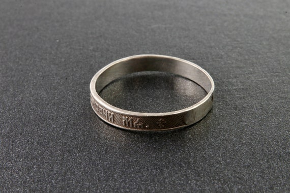 Sterling silver ring with the inscription "save a… - image 4