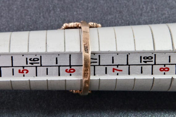 Vintage Soviet red ruby ring, 875 silver ring wit… - image 10