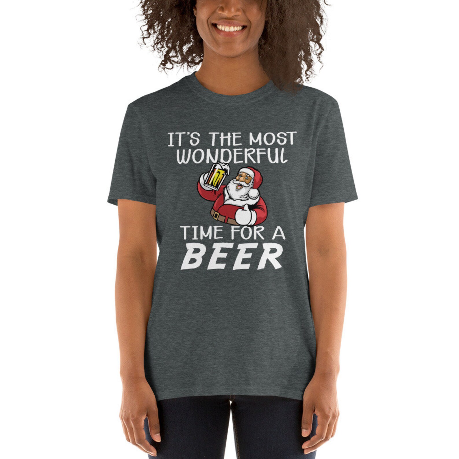 santa beer shirt