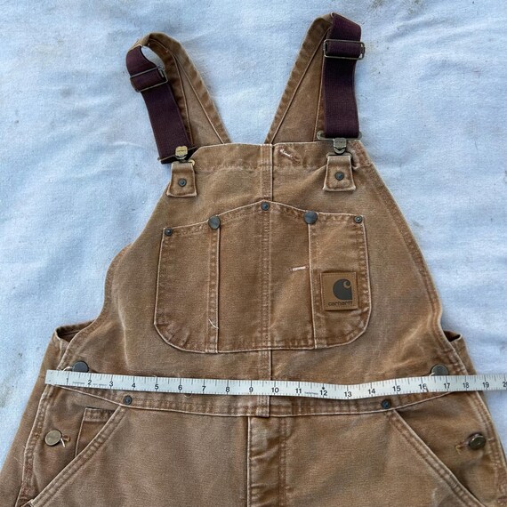 Carhartt Double Knee Duck Overalls, Women's XXL (W34) cotton black type Vintage Second Hand