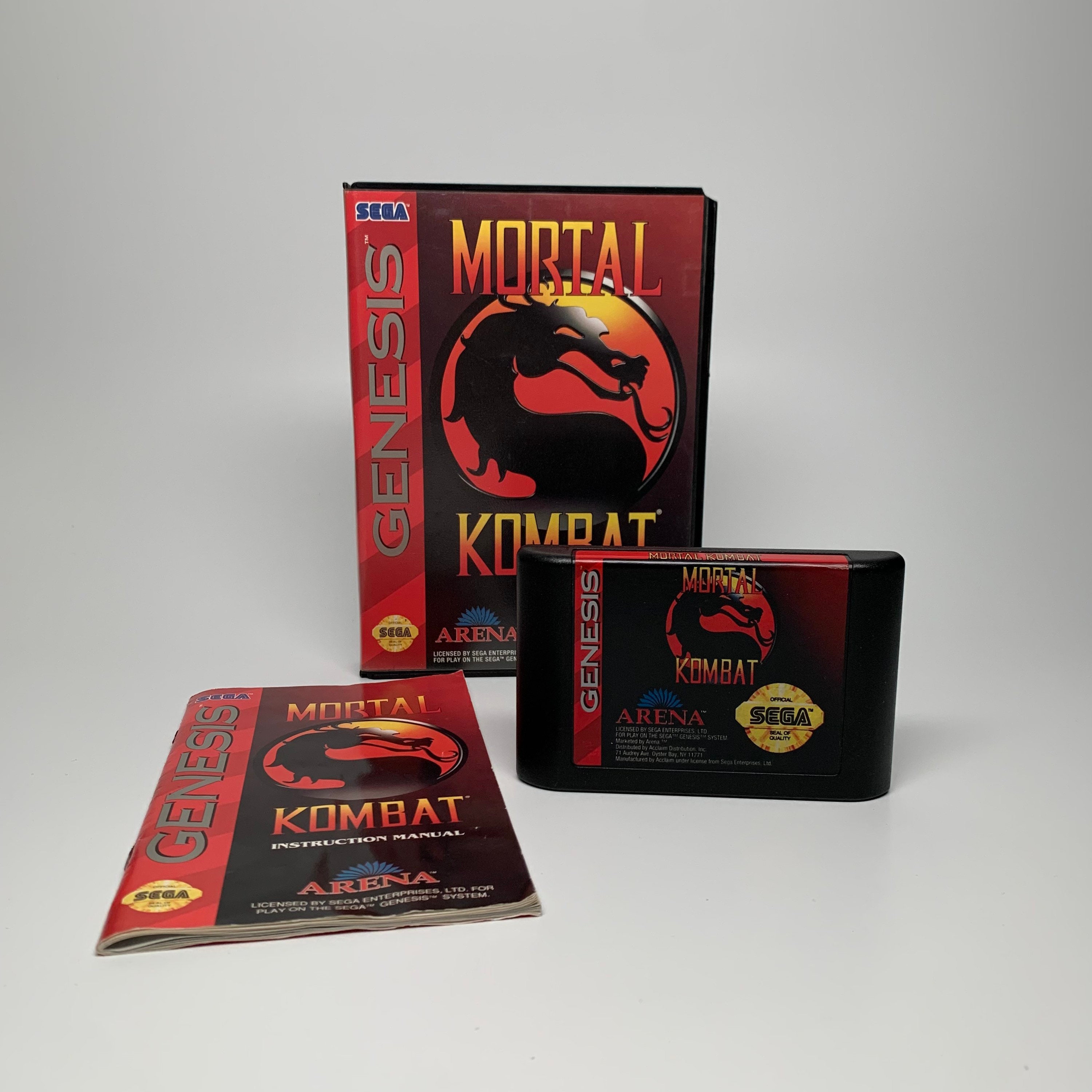 Mortal Kombat for the Sega Genesis Complete W/original Case - Etsy UK