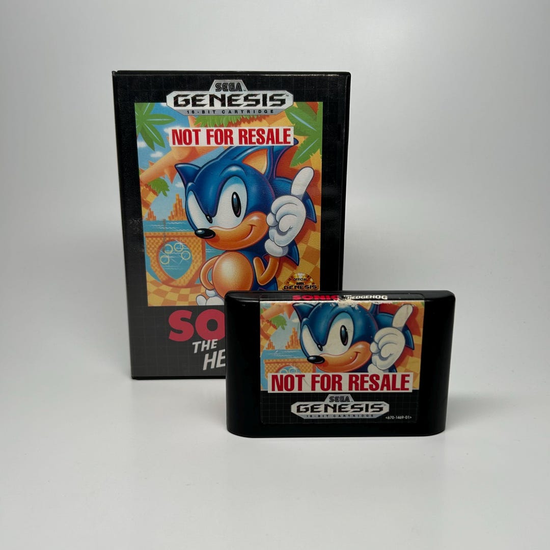 Sonic the Hedgehog for the Sega Genesis Complete *TESTED* Authentic - Etsy