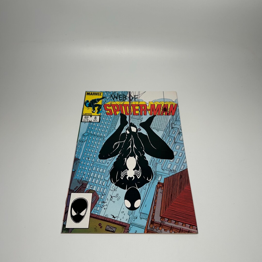 Web of Spiderman 8 (1985) Marvel Comics *early Black Suit*