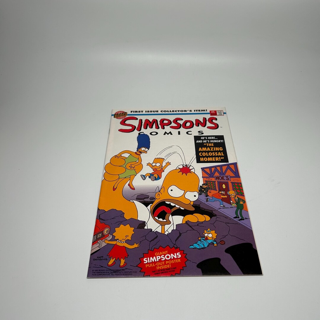Simpsons Comic 1 (1993) Bongo Comics *premiere Issue* Etsy