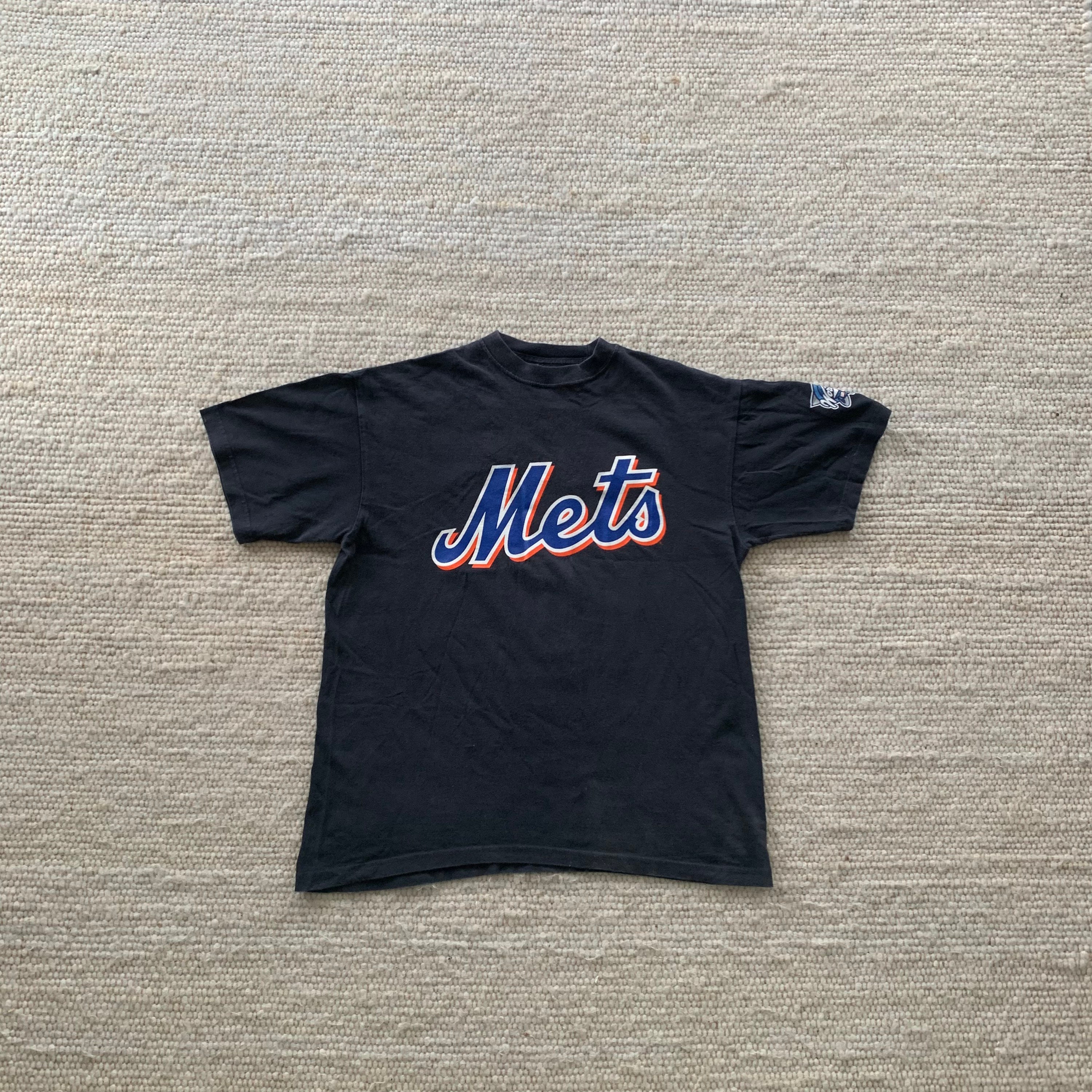Majestic, Shirts, Mike Piazza Black Majestic Mets Jersey Size Xl