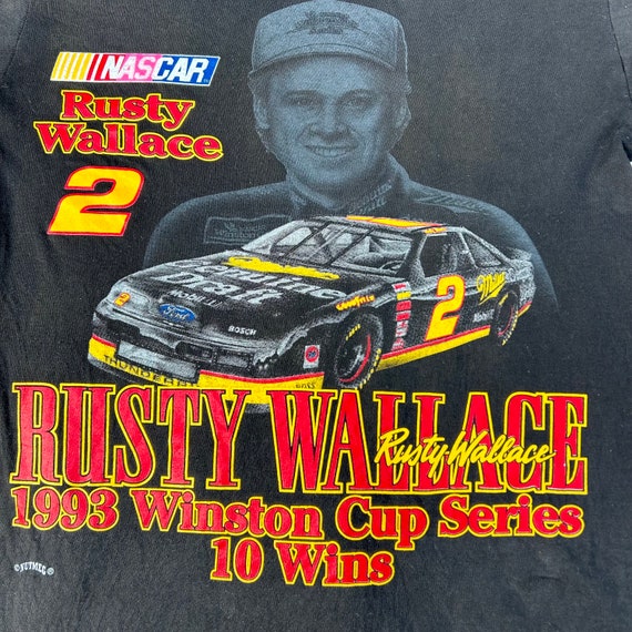 Vintage NASCAR Rusty Wallace Winston Cup T-Shirt … - image 3