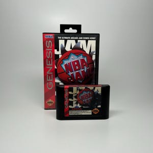NBA Jam For the Sega Genesis (1994) Complete *TESTED*
