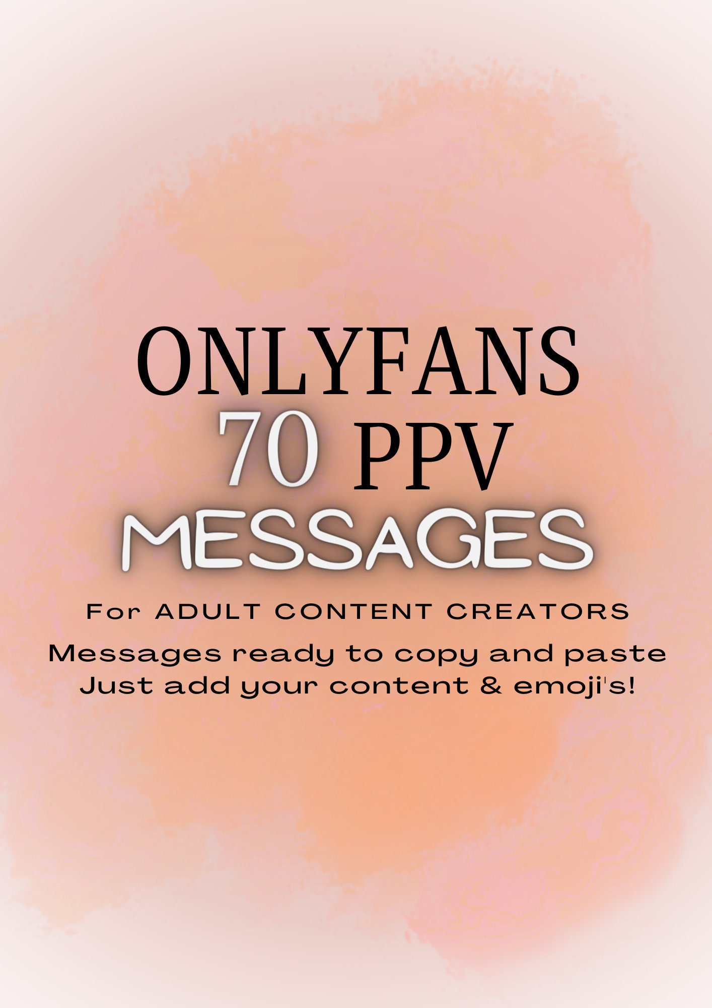 PPV Messages For Onlyfans Fanvue Fansly PPV Message Etsy
