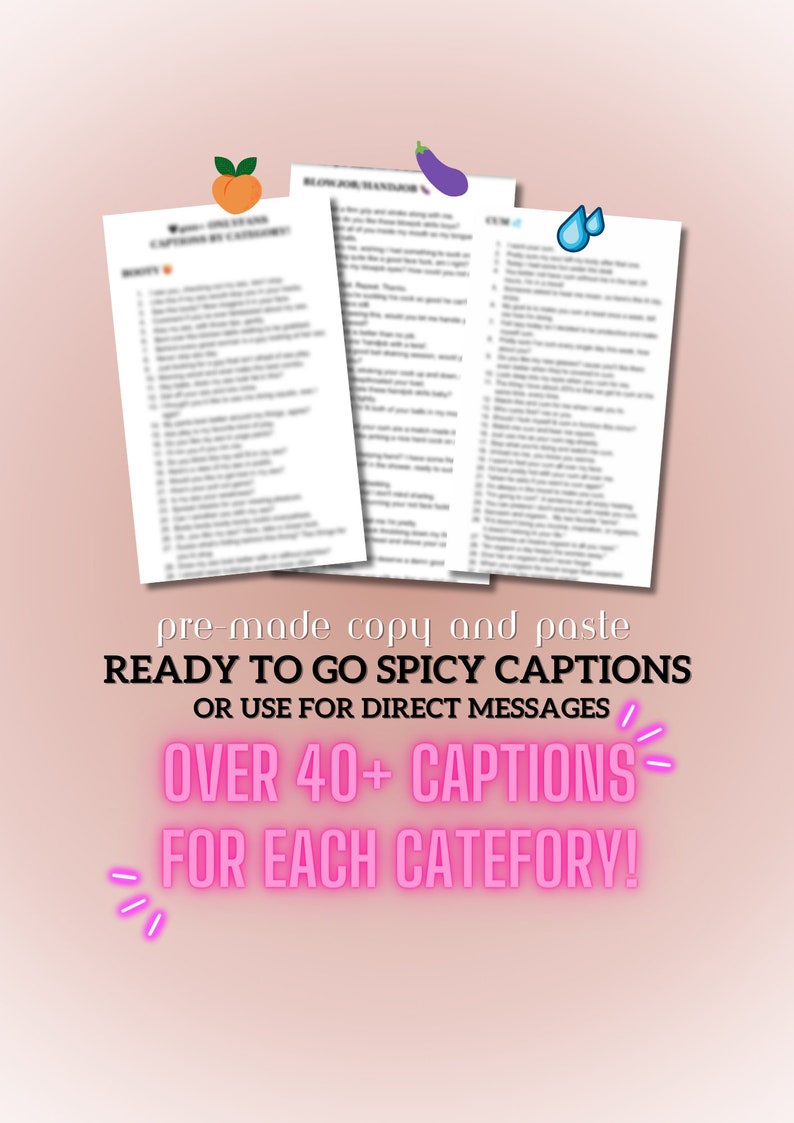400 ONLYFANS PHOTO CAPTIONS Spicy Creator Wall/dm Captions Etsy UK
