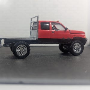 1/64 Caminhão Plataforma para Caminhões Fundidos Personalizados Hot Wheels Greenlight M2