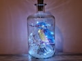 Kingfisher bottle lamp
