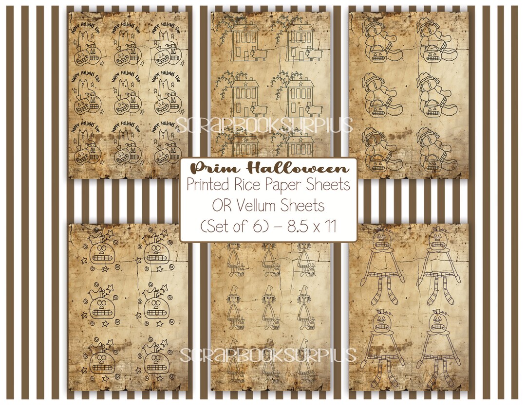 Printed Vellum Sheets Rice Paper Sheets decoupage Paper Etsy