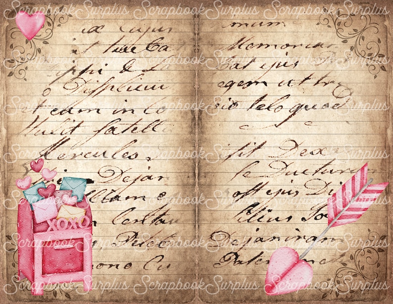 Printed Vellum Sheets/vellum Paper/vintage Etsy