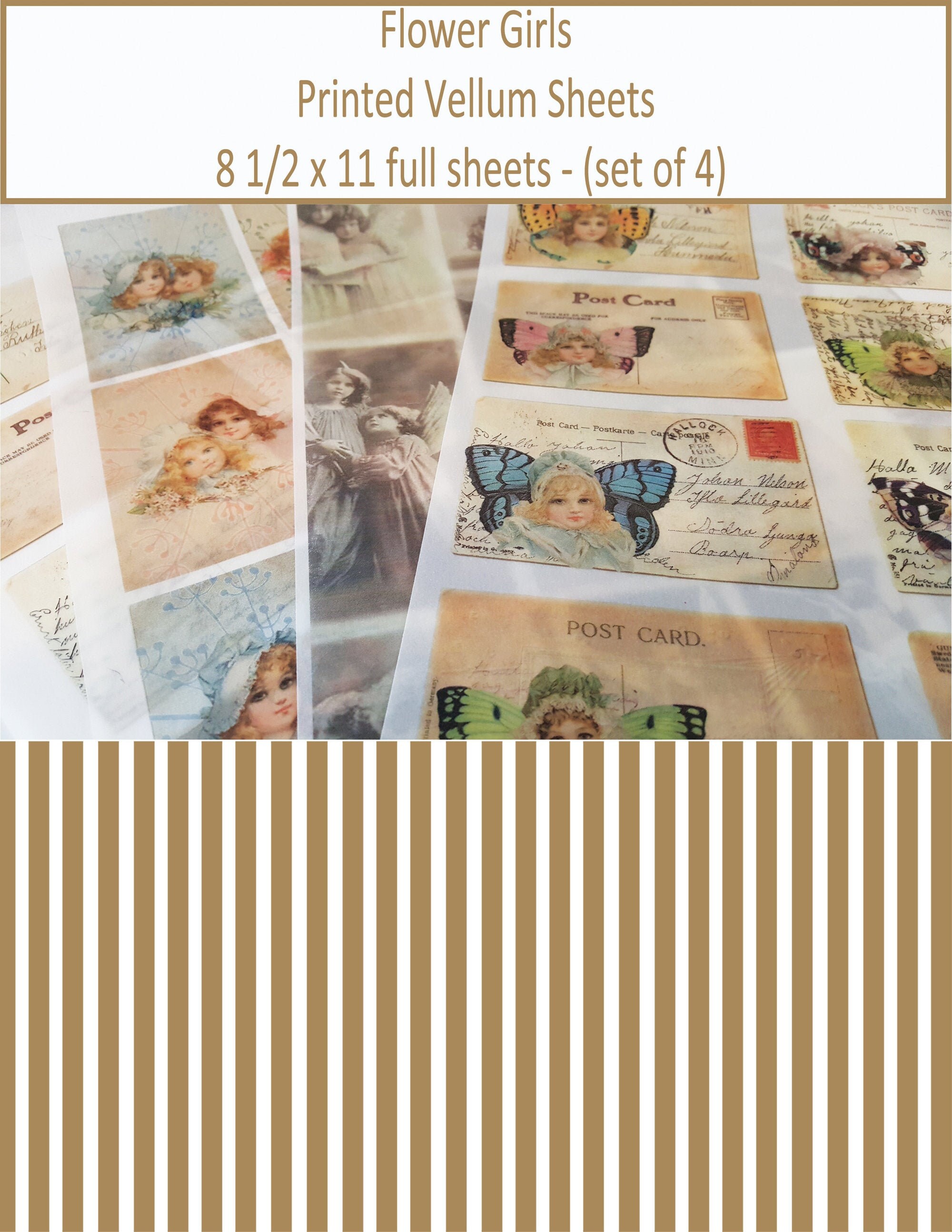 Paper Printed Vellum Sheets/Vellum Paper/Vellum paper/Grunge vellum