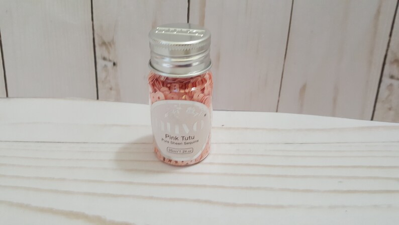 Nuvo Pink Tutu Sequins ConfettiPure Sheen Confettipink confettifoil confetticircles confettishaker cardsshaker confetticard confetti