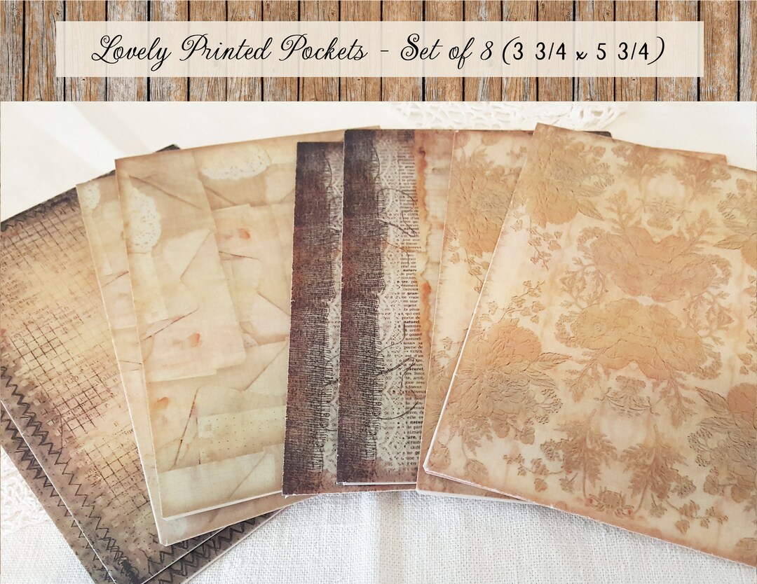 Printed Vellum Sheets/vellum Paper/vellum Pockets/vellum Etsy
