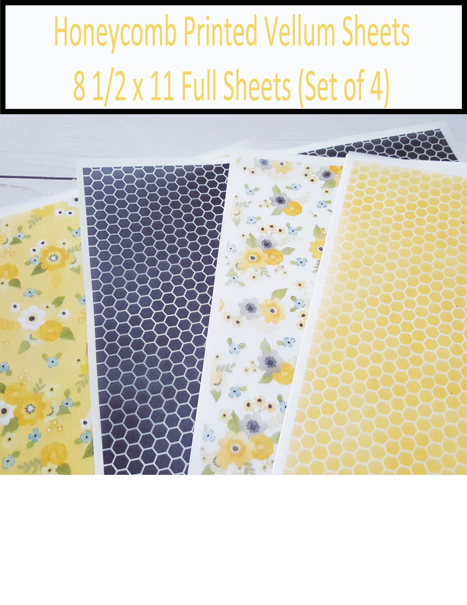 Printed Vellum Sheets/Vellum Designs/Vellum Etsy