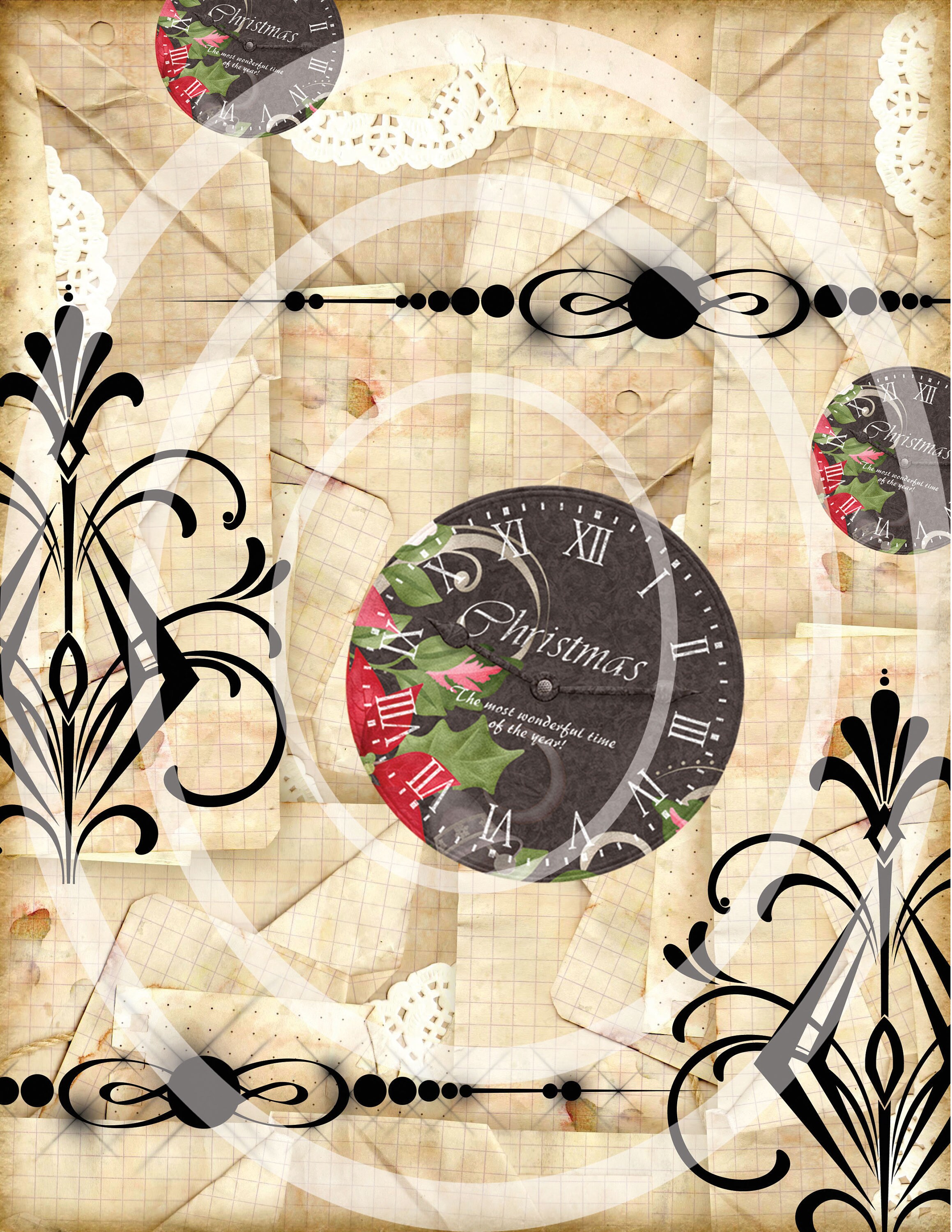 Printed Vellum Sheets/vellum Paper/scrapbook Paper/grunge Etsy