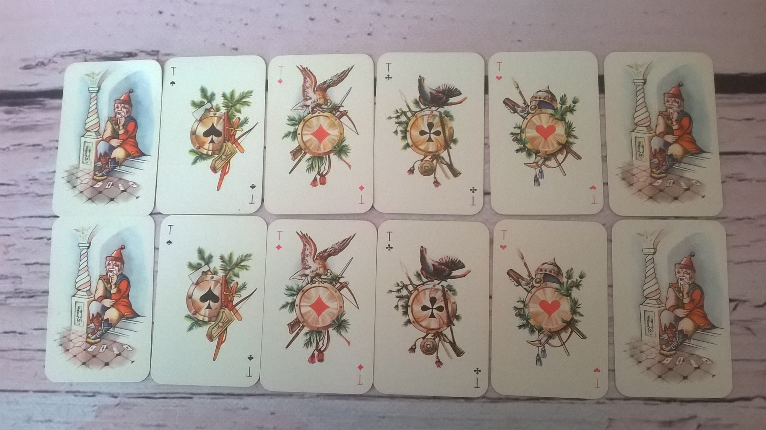2 decks of mini cards. Deck of cards playing cards vintage Etsy