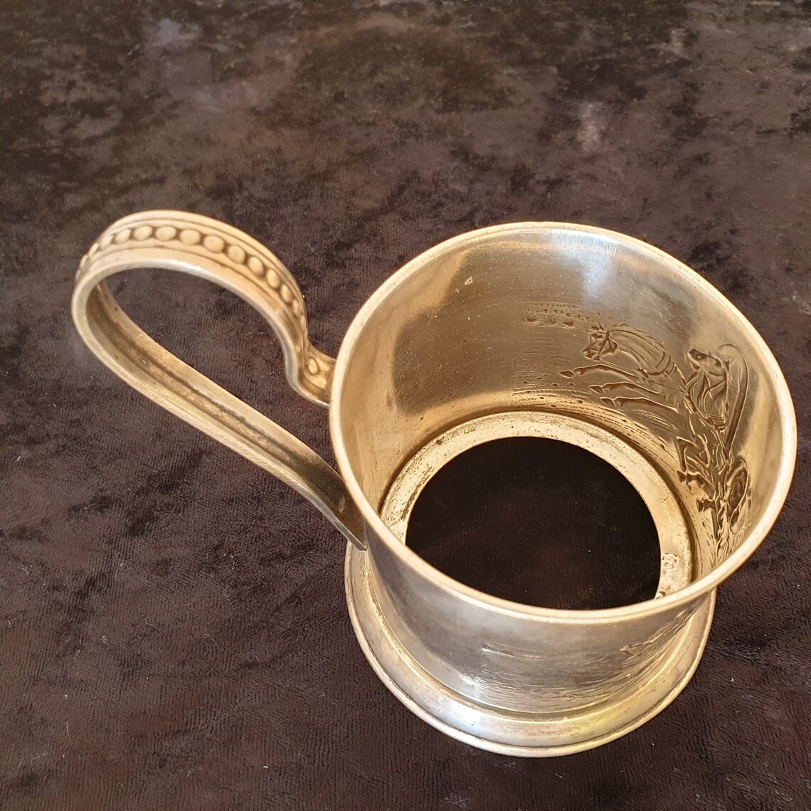 Old Cup Holder Three Brass Cup Holder Rarity Cup Etsy