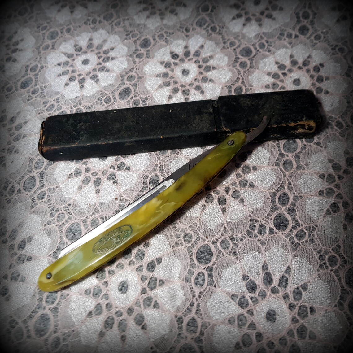 Original Solingen straight razor old dangerous razor rarity Etsy